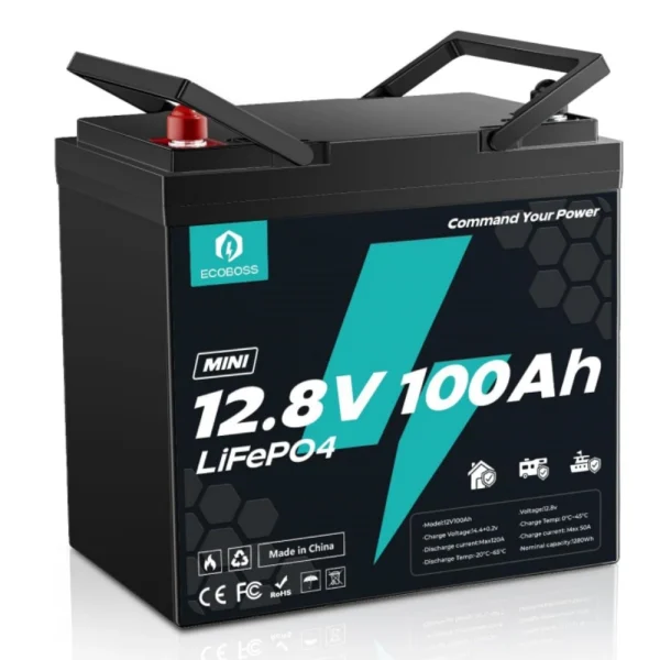 12V 100Ah Mini Lithium Battery-1 EcoBoss 12V 100Ah Mini Lithium Battery